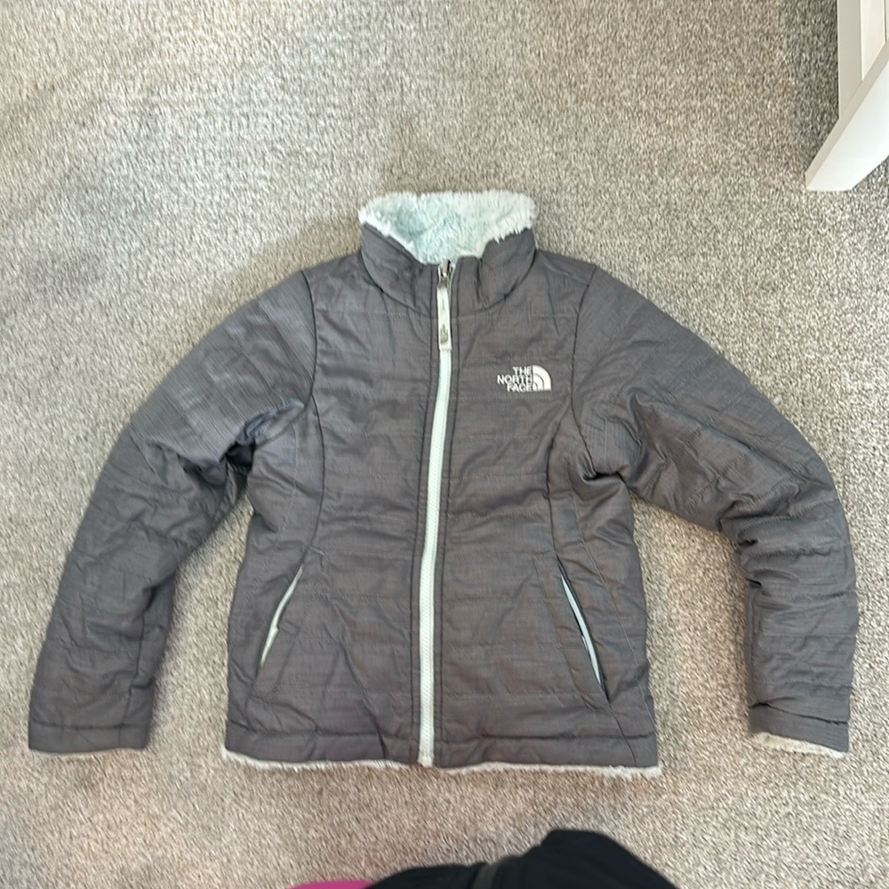 Girls reversible north face jacket